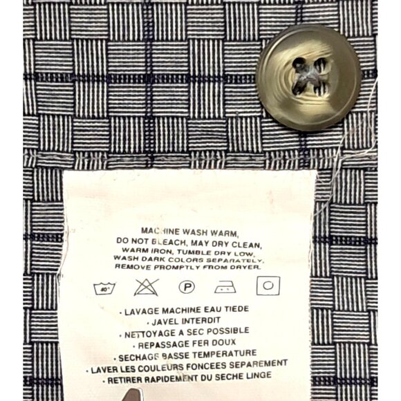 Vintage Patagonia Shirt Womens Size S Button Up Blue Plaid Long Sleeved Cotton - Picture 12 of 12